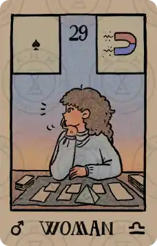 雷诺曼牌意解读：女人