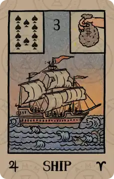 雷诺曼牌意解读：船