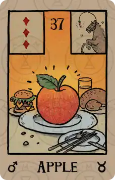 雷诺曼牌意解读：苹果