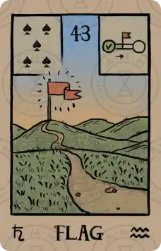 雷诺曼牌意解读：旗帜