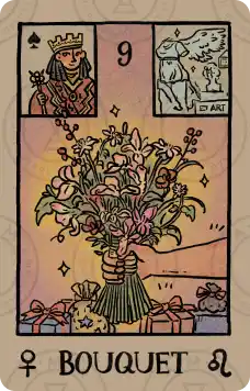 雷诺曼牌意解读：花束