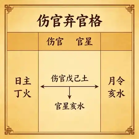 八字格局解析——伤官弃官格